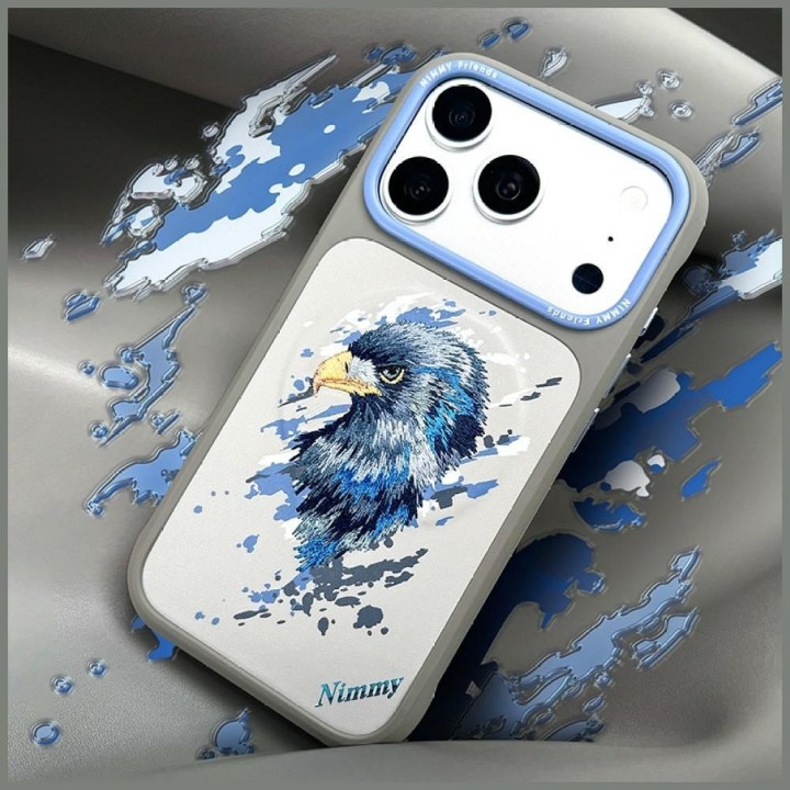 NIMMY чехол EAGLE совместимый с Magsafe для IPHONE 18 Pro Max/17 Pro Max серый