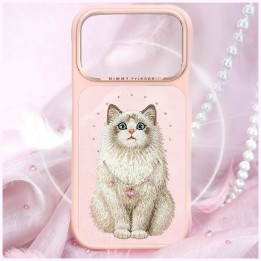 NIMMY case LUCKY FASHION CAT compatible with Magsafe for IPHONE 18 Pro/17 Pro pink
