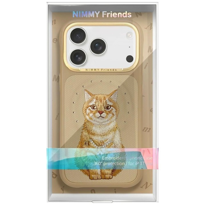 NIMMY чохол LUCKY FASHION CAT сумісний із MagSafe для IPHONE 18 Pro/17 Pro коричневий
