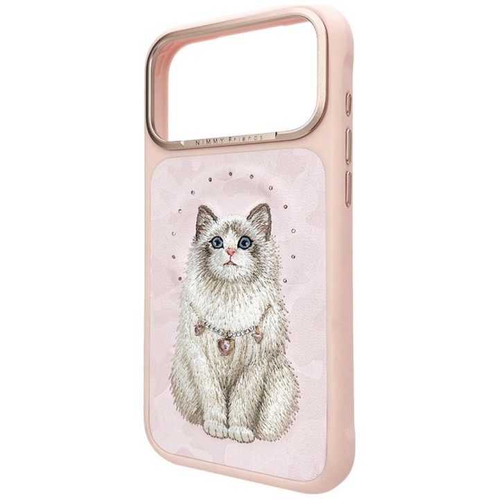 NIMMY futerał LUCKY FASHION CAT kompatybilny z MagSafe do IPHONE 18 Pro/17 Pro różowy