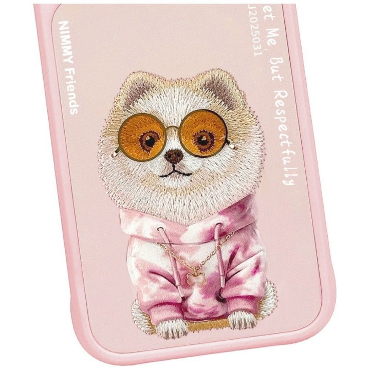 NIMMY чехол GLASSES COOL DOG для IPHONE 18 Pro/17 Pro розовый