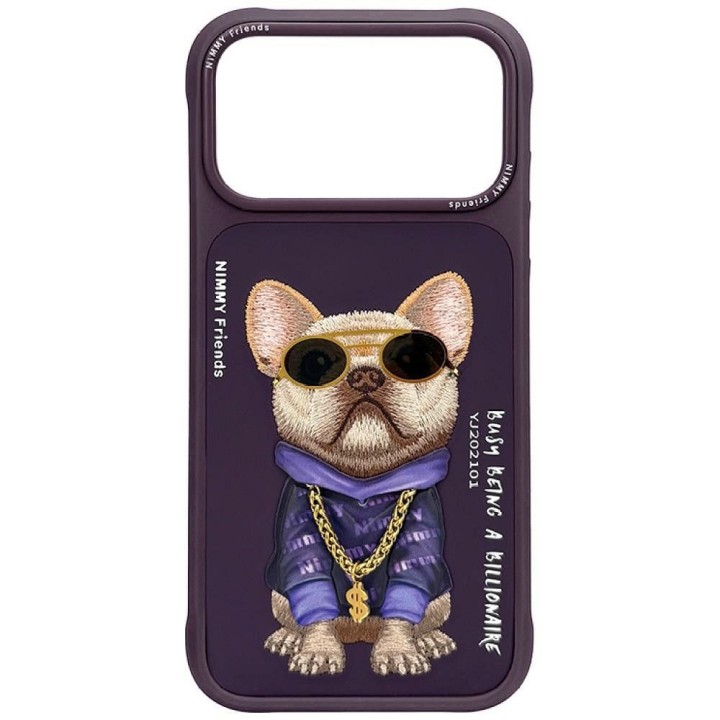 NIMMY чохол GLASSES COOL DOG для IPHONE 18 Pro/17 Pro фіолетовий