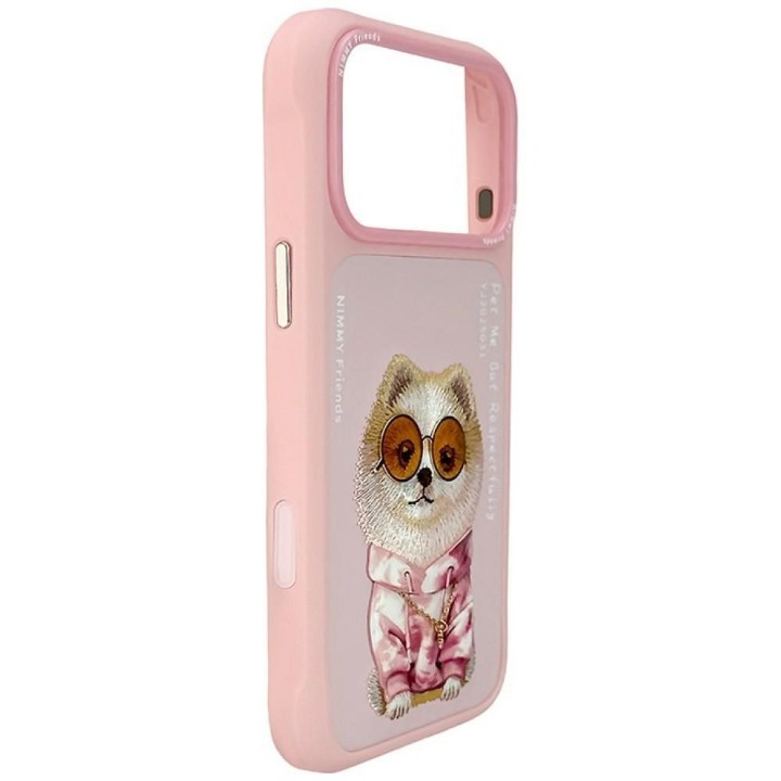 NIMMY case GLASSES COOL DOG for IPHONE 18 Pro/17 Pro pink