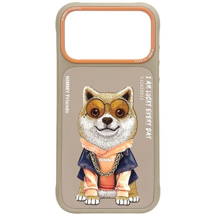 NIMMY чехол GLASSES COOL DOG для IPHONE 18 Pro/17 Pro бежевый