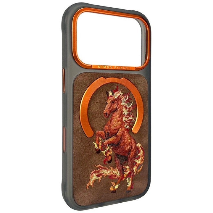 NIMMY чохол MAGNETIC FANTASY ANIMAL HORSE сумісний із MagSafe для IPHONE 18 Pro/17 Pro помаранчевий