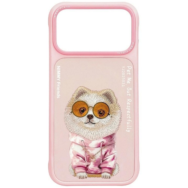 NIMMY чохол GLASSES COOL DOG для IPHONE 18 Pro/17 Pro рожевий
