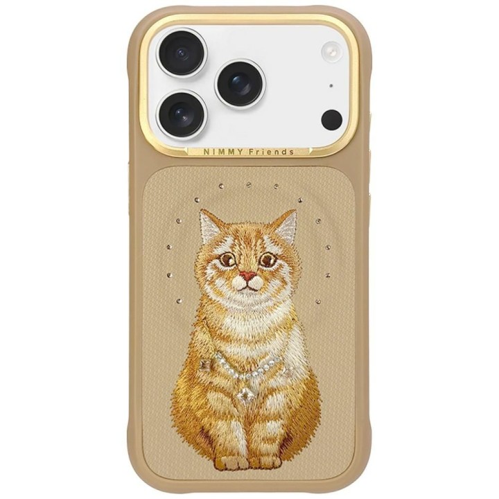 NIMMY чохол LUCKY FASHION CAT сумісний із MagSafe для IPHONE 18 Pro Max/17 Pro Max коричневий