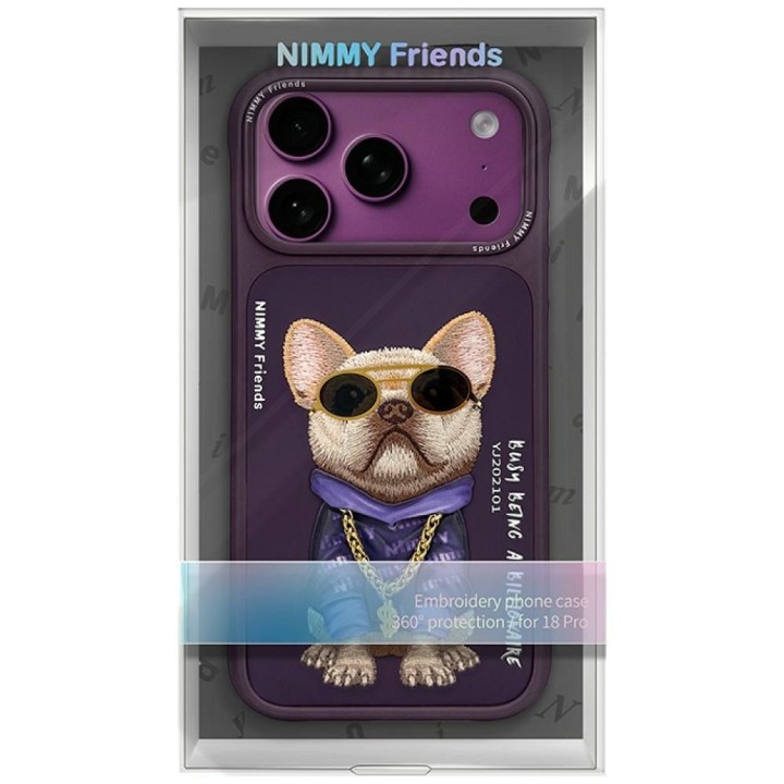 NIMMY чехол GLASSES COOL DOG для IPHONE 18 Pro/17 Pro фиолетовый
