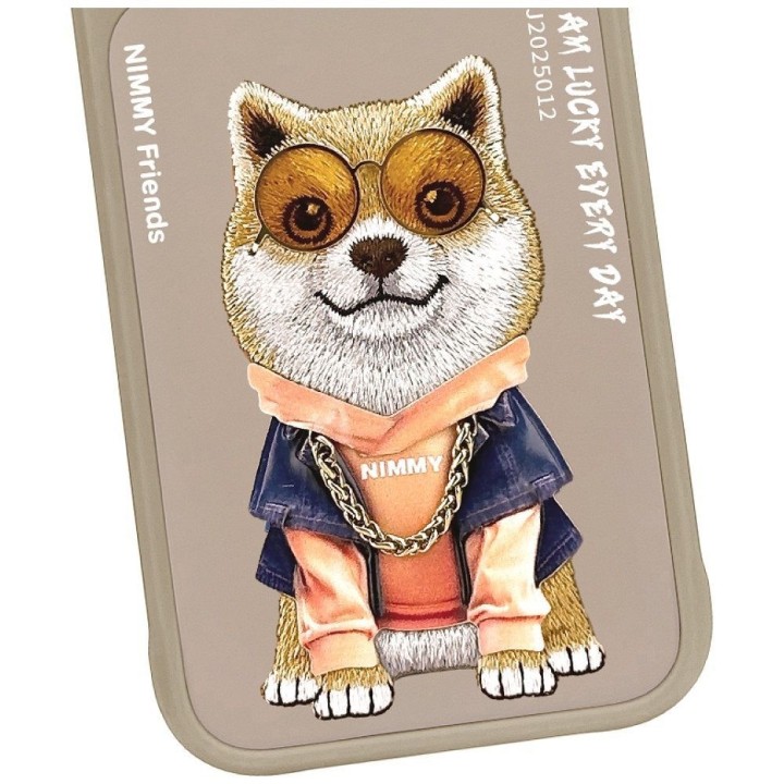 NIMMY чехол GLASSES COOL DOG для IPHONE 18 Pro Max/17 Pro Max бежевый