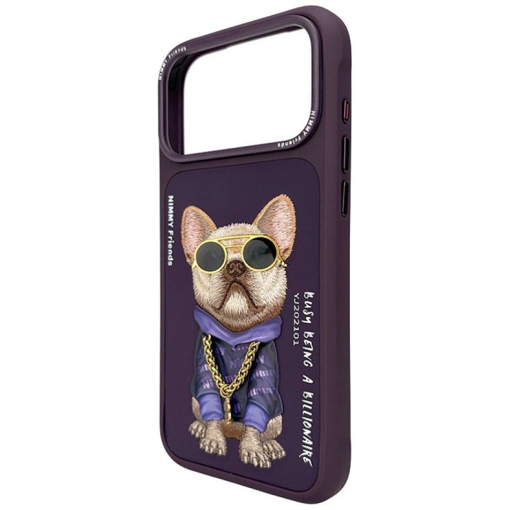 NIMMY чехол GLASSES COOL DOG для IPHONE 18 Pro/17 Pro фиолетовый