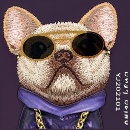 NIMMY чохол GLASSES COOL DOG для IPHONE 18 Pro Max/17 Pro Max фіолетовий