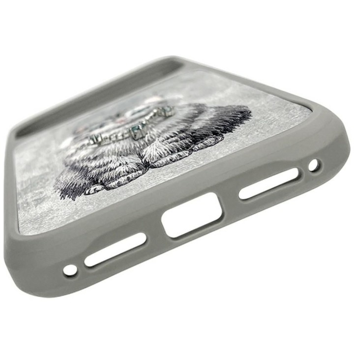 NIMMY futerał LUCKY FASHION CAT kompatybilny z MagSafe do IPHONE 18 Pro Max/17 Pro Max szary