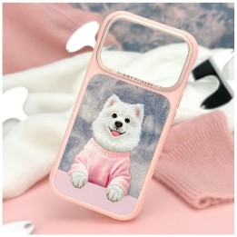 NIMMY case GENTLE PETS SERIES DOG compatible with Magsafe for IPHONE 18 Pro/17 Pro pink