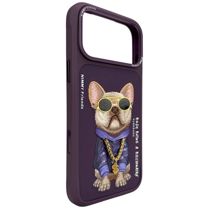 NIMMY чехол GLASSES COOL DOG для IPHONE 18 Pro Max/17 Pro Max фиолетовый