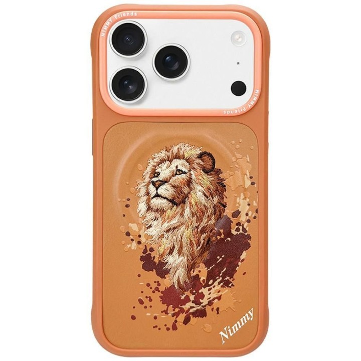 NIMMY чохол LION сумісний із MagSafe для IPHONE 18 Pro/17 Pro помаранчевий