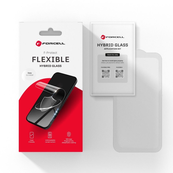 Szkło hybrydowe do iPhone 15 Forcell Flexible Nano Glass