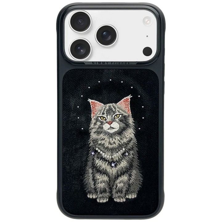 NIMMY case LUCKY FASHION CAT compatible with MagSafe for IPHONE 18 Pro/17 Pro black