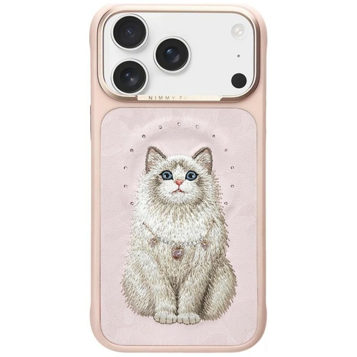 NIMMY чехол LUCKY FASHION CAT совместимый с MagSafe для IPHONE 18 Pro Max/17 Pro Max розовый