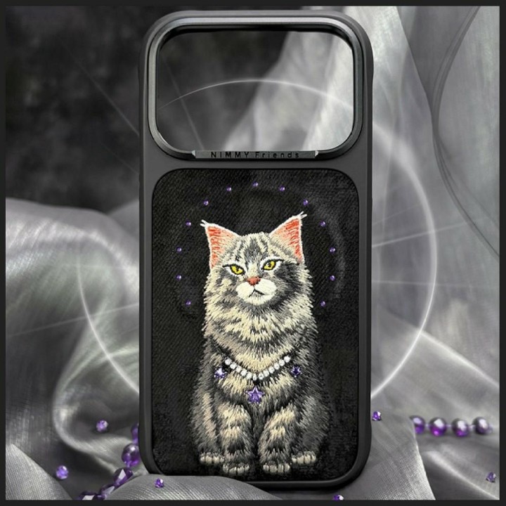 NIMMY case LUCKY FASHION CAT compatible with MagSafe for IPHONE 18 Pro/17 Pro black