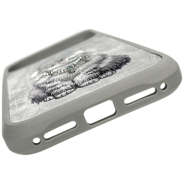 NIMMY case LUCKY FASHION CAT compatible with MagSafe for IPHONE 18 Pro/17 Pro grey
