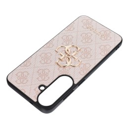 GUESS чохол для SAMSUNG S26 FE (Leather 4G Метал Логотип) рожевий