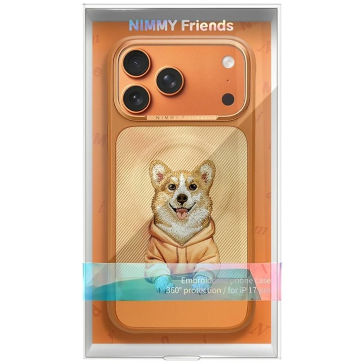 NIMMY case GENTLE PETS SERIES DOG compatible with MagSafe for IPHONE 18 Pro Max/17 Pro Max orange