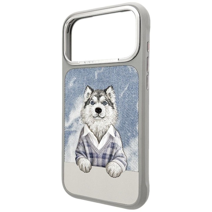 NIMMY case GENTLE PETS SERIES DOG compatible with Magsafe for IPHONE 18 Pro/17 Pro grey