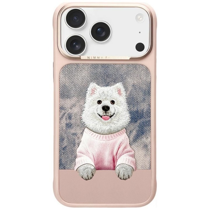 NIMMY case GENTLE PETS SERIES DOG compatible with MagSafe for IPHONE 18 Pro Max/17 Pro Max pink