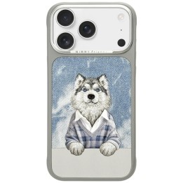NIMMY чехол GENTLE PETS SERIES DOG совместимый с Magsafe для IPHONE 18 Pro Max/17 Pro Max серый