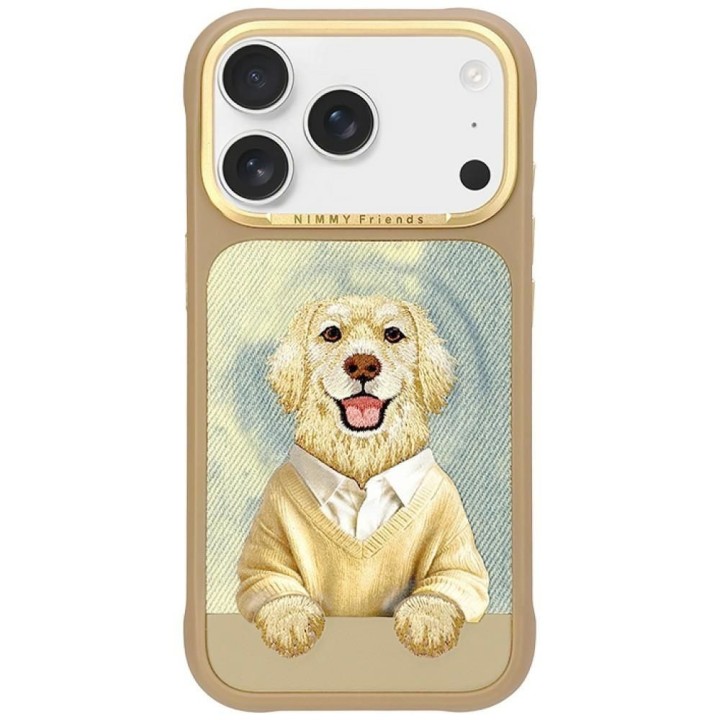 NIMMY case GENTLE PETS SERIES DOG compatible with MagSafe for IPHONE 18 Pro/17 Pro brown