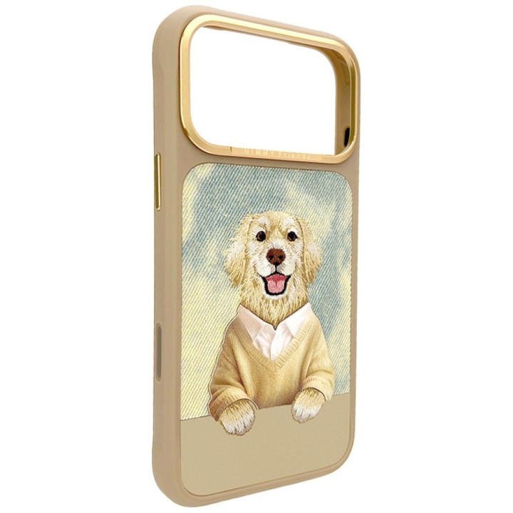 NIMMY futerał GENTLE PETS SERIES DOG kompatybilny z MagSafe do IPHONE 18 Pro/17 Pro brązowy