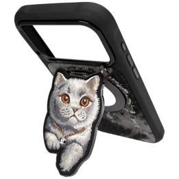 NIMMY magnetic charm DENIM FASHION BRITISH SHORTHAIR CAT black