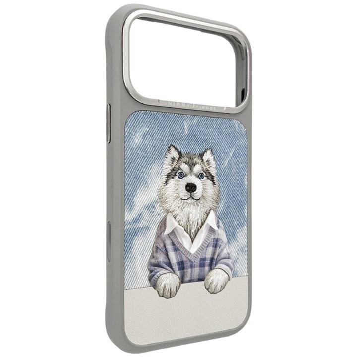NIMMY case GENTLE PETS SERIES DOG compatible with Magsafe for IPHONE 18 Pro Max/17 Pro Max grey