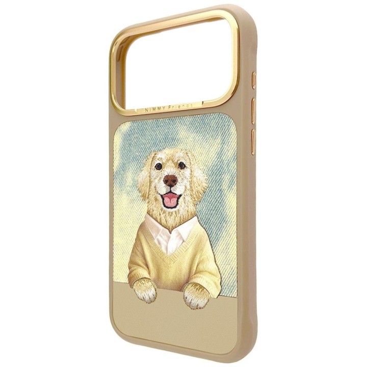 NIMMY case GENTLE PETS SERIES DOG compatible with MagSafe for IPHONE 18 Pro/17 Pro brown