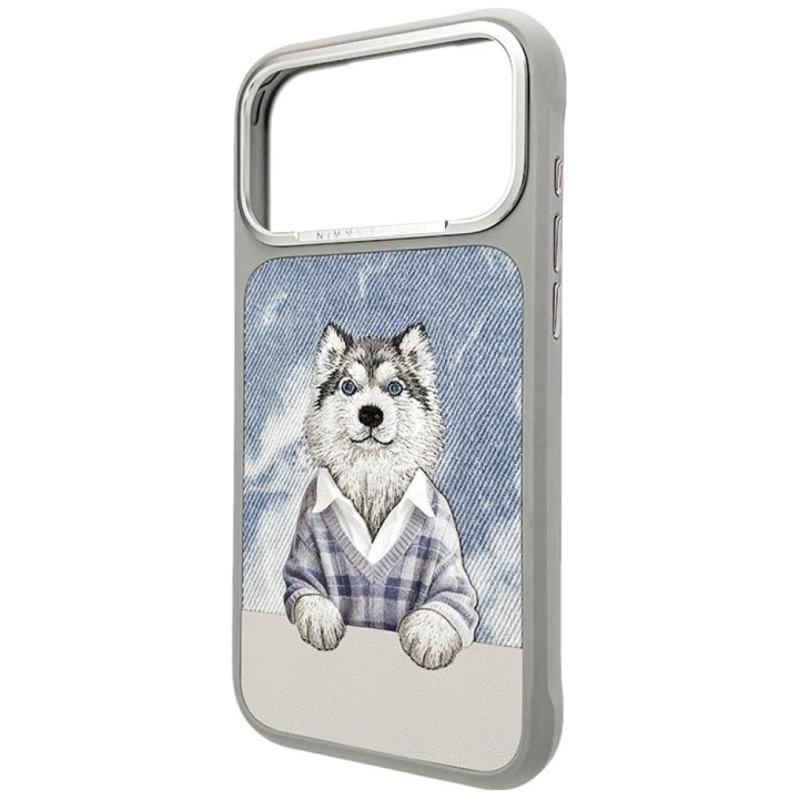 NIMMY чехол GENTLE PETS SERIES DOG совместимый с Magsafe для IPHONE 18 Pro Max/17 Pro Max серый