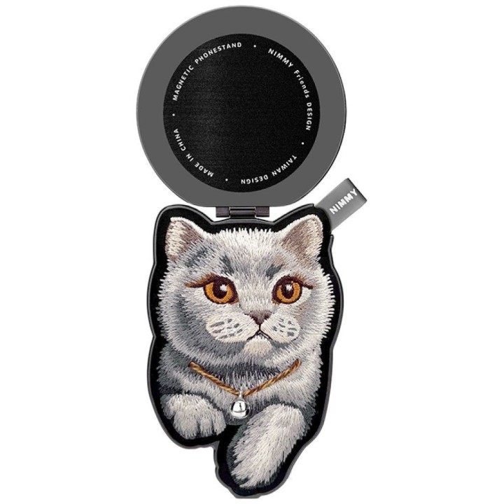 NIMMY магнітна підвіска DENIM FASHION BRITISH SHORTHAIR CAT чорна