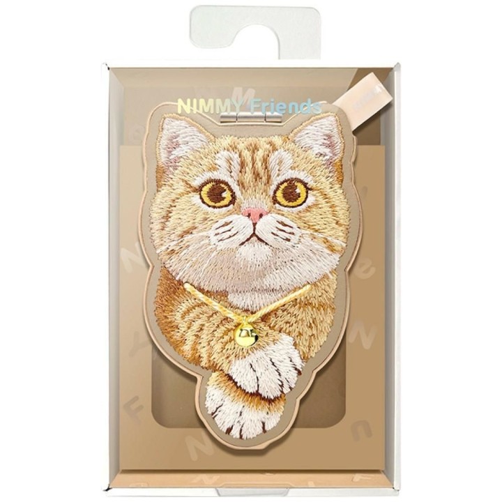 NIMMY charm magnetic DENIM FASHION GINGER CAT brown