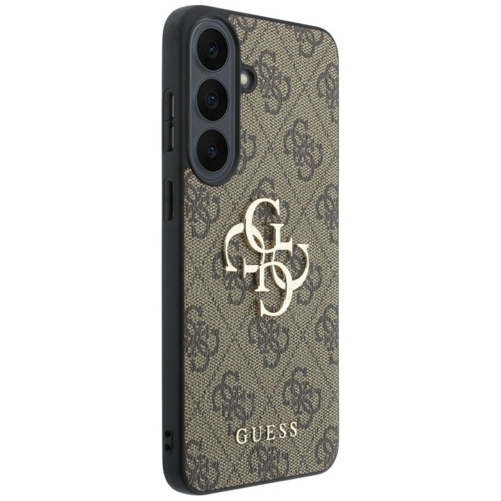 GUESS чехол для SAMSUNG S26 FE (Leather 4G Metal Logo) коричневый