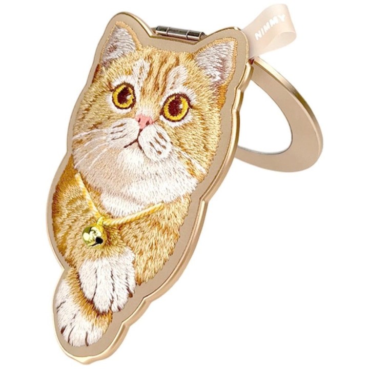 NIMMY магнитная подвеска DENIM FASHION GINGER CAT коричневая