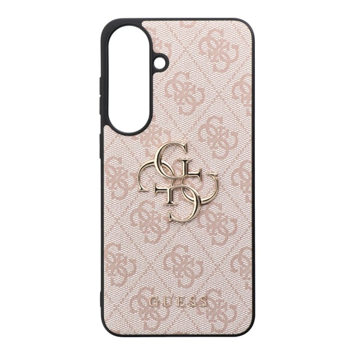 GUESS чохол для SAMSUNG S26 FE (Leather 4G Метал Логотип) рожевий
