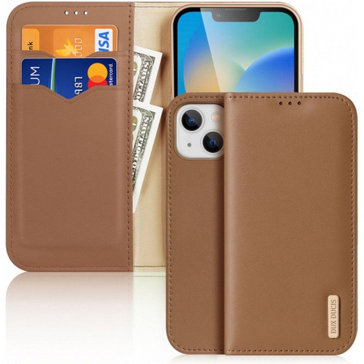 DUX DUCIS чехол HIVO для IPHONE 15 Plus коричневый