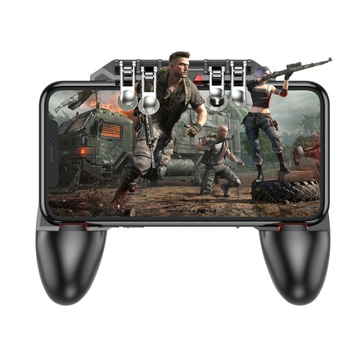 Phone gamepad for gamers Hoco GM7 six-finger black