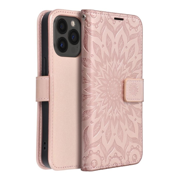 Flip case for iPhone 13 PRO MAX Mezzo Book mandala rose gold