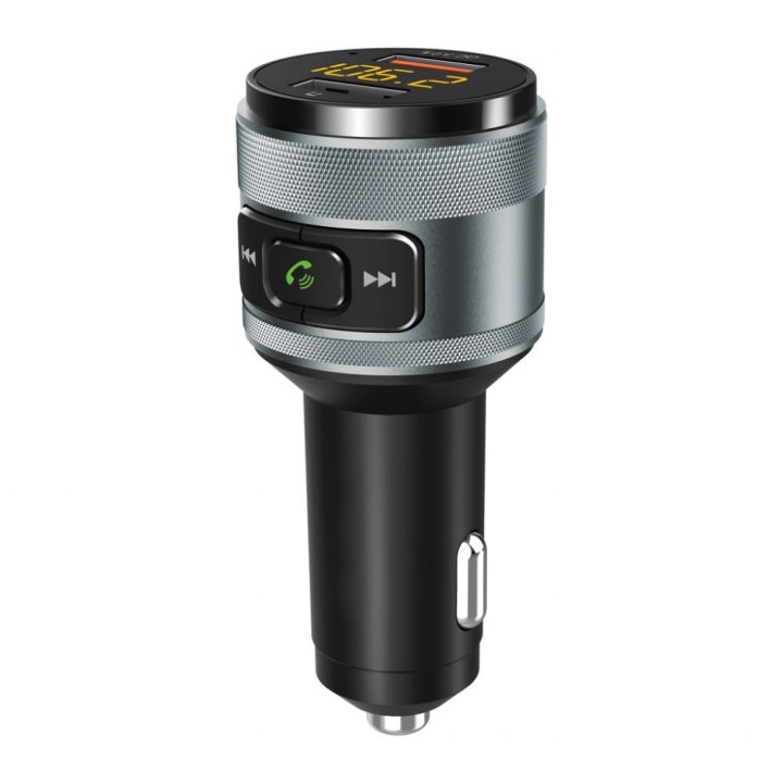ART трансмиттер FM bluetooth 5.0 + 2 x USB A QC3.0 FM-57 черный