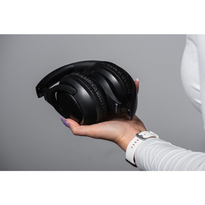 Słuchawki bezprzewodowe nauszne Forcell F-Audio Vibe ANC + ENC + TUYA APP czarne