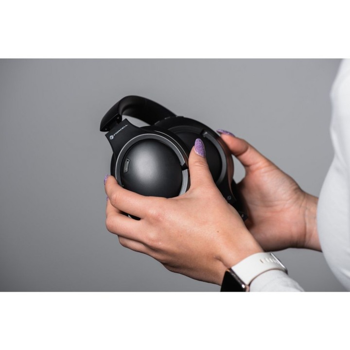 Беспроводные накладные наушники Forcell F-Audio Vibe ANC + ENC + TUYA APP черные