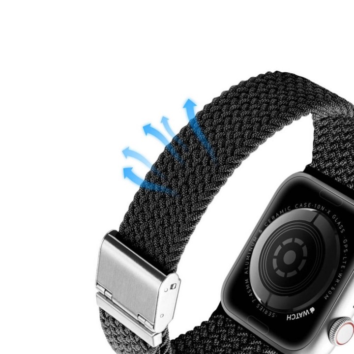 DUX DUCIS ремешок MIXTURE II плетеный для Apple Watch 42 / 44 / 45 mm черный