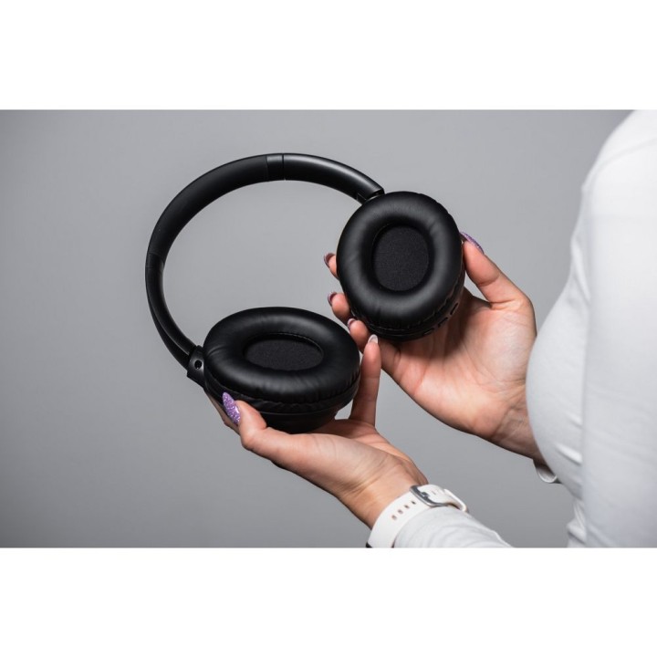 Wireless on-ear headphones Forcell F-Audio Vibe ANC + ENC + TUYA APP black