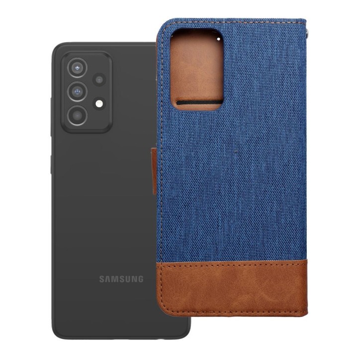 Etui z klapką na Samsung A52 5G / A52 LTE ( 4G ) / A52s 5G Jeans Book niebieskie