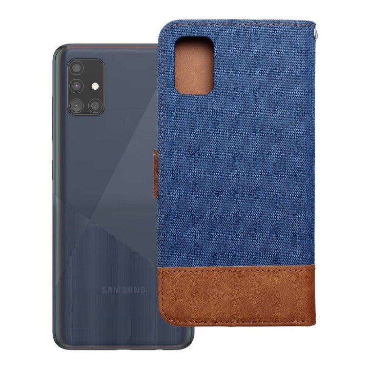 Etui z klapką na Samsung A51 Jeans Book niebieskie